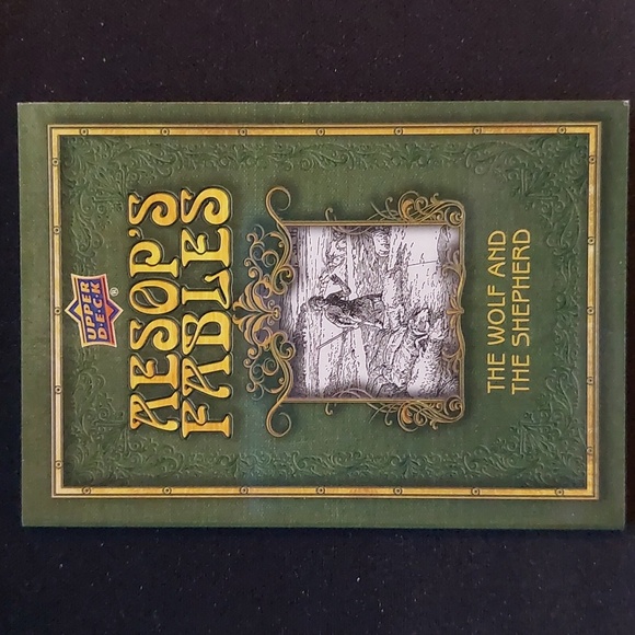 Upper Deck Goodwin Champions Aesops Fables The Wolf And The Shepard Sketch 1/1 - Picture 2 of 3
